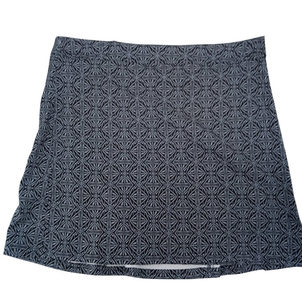 RipSkirt Length 2 Wrap Geometric Skirt Coverup Size XL Black White Adjustable